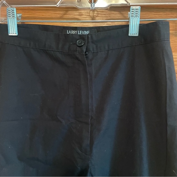 Vintage Larry Levine sport stretch Black Floral Embroidered Pants size 4 - Picture 6 of 7